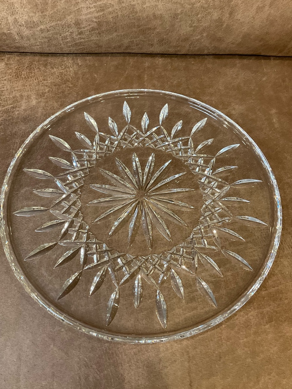 Waterford Lismore Crystal Cake Plate